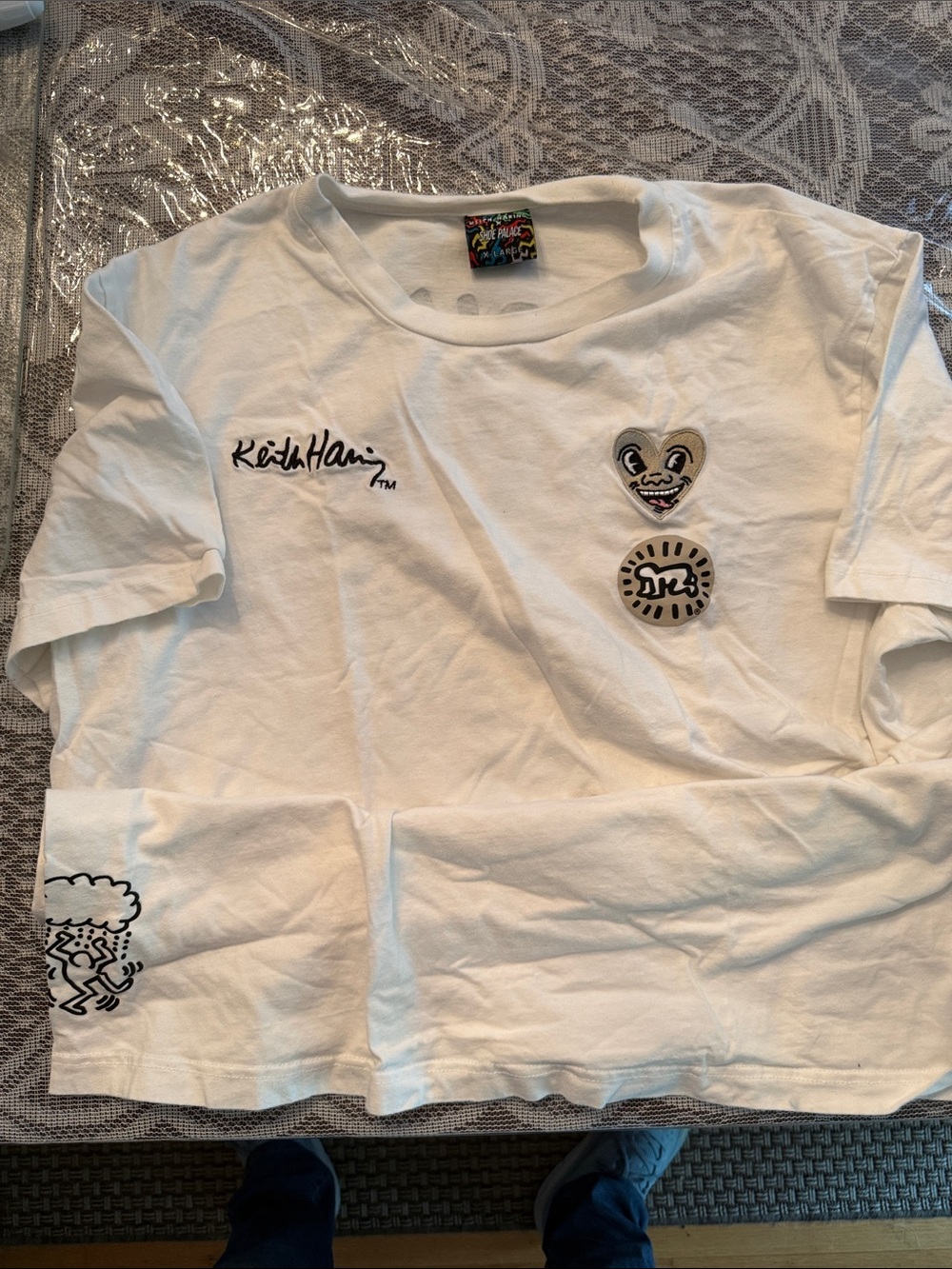 Keith Haring Creamy-White Short-Sleeve Graphic Tee